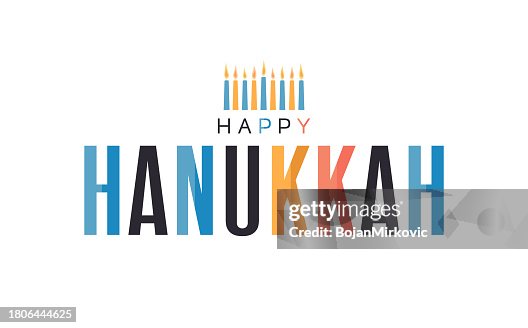 Happy Hanukkah colorful poster, card with candles. Vector Happy Hanukkah colorful poster, card with candles. Vector