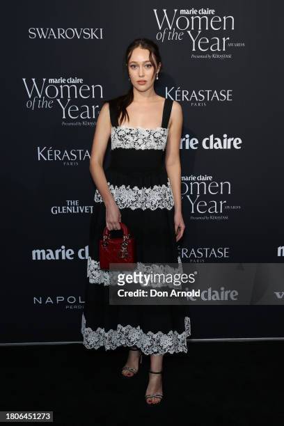 Alycia Debnam-Carey attends the Marie Claire Women of the Year Awards 2023 at Museum of Contemporary Art on November 21, 2023 in Sydney, Australia.