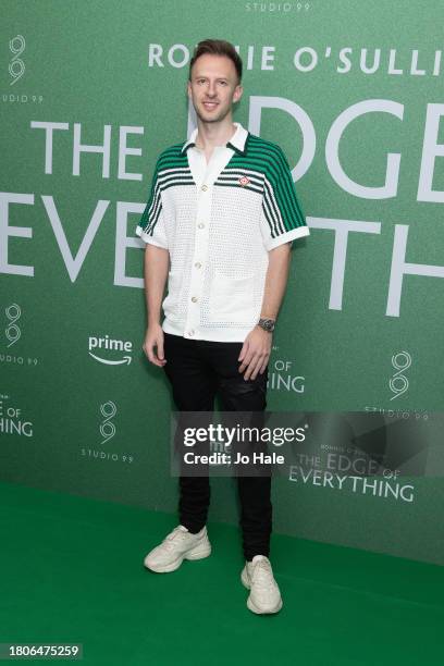 Judd Trump, snooker player, arrives at the "Ronnie O'Sullivan: The Edge of Everything" Premiere at Odeon West End on November 21, 2023 in London,...