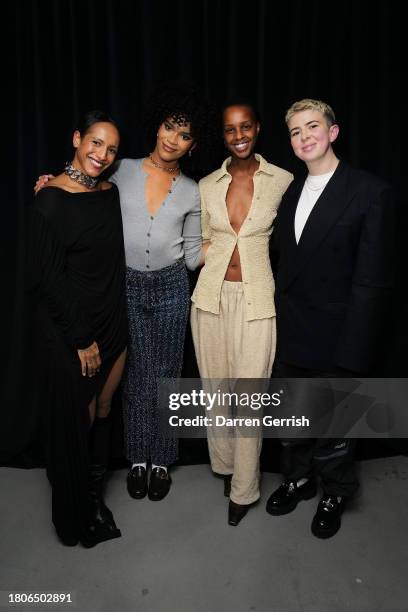 Afua Hirsch, Yasmin Finney, Ronan McKenzie and Molly Manning Walker attend a special private view of Gucci Cosmos and intimate panel talk hosted by...