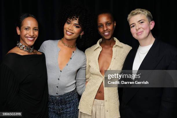 Afua Hirsch, Yasmin Finney, Ronan McKenzie and Molly Manning Walker attend a special private view of Gucci Cosmos and intimate panel talk hosted by...