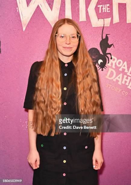 Jessie Cave attends the press night performance of "The Witches" at The National Theatre on November 21, 2023 in London, England.