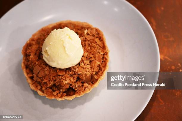 Apple Tart at Maine Street Bistro in Brunswick Wednesday, November 15, 2023.