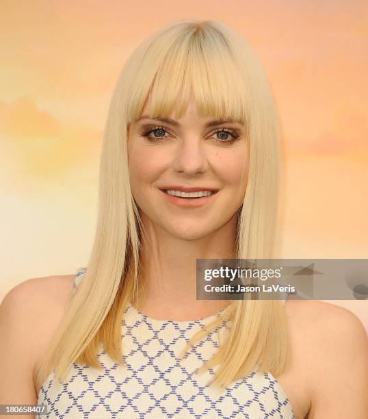 Actress Anna Faris attends the "Cloudy With A Chance Of Meatballs 2" Photo Call at Four Seasons Hotel Los Angeles at Beverly Hills on September 15,...