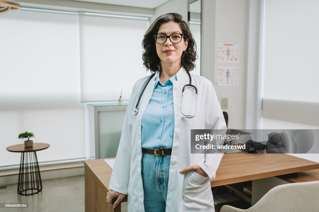 Portrait of a female doctor at the workplace