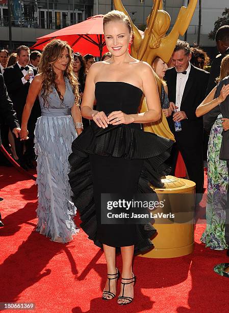 Actress Malin Akerman attends the 2013 Creative Arts Emmy Awards at Nokia Theatre L.A. Live on September 15, 2013 in Los Angeles, California.