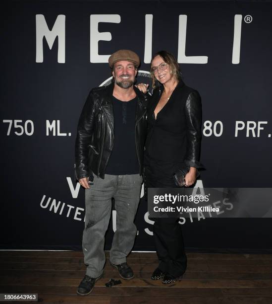 Brian Bowen Smith and Shea Bowen Smith attend Meili Vodka Event at Hyde Sunset Kitchen + Cocktails on November 20, 2023 in West Hollywood, California.