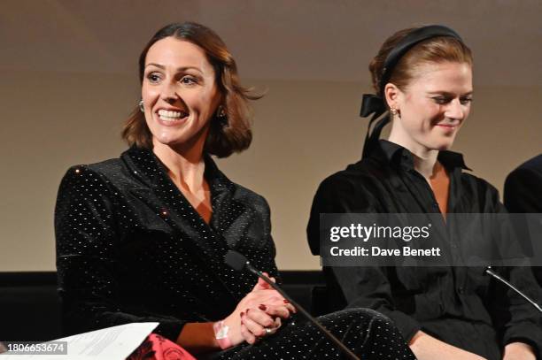 Suranne Jones and Rose Leslie attend a screening of new BBC Drama "Vigil" Series 2 at BFI Southbank on November 27, 2023 in London, England.