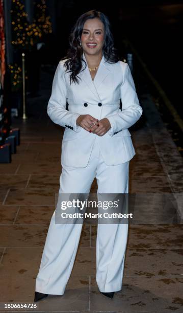 Liz Bonnin attends The Tusk Conservation Awards 2023 at The Savoy Hotel on November 27, 2023 in London, England.