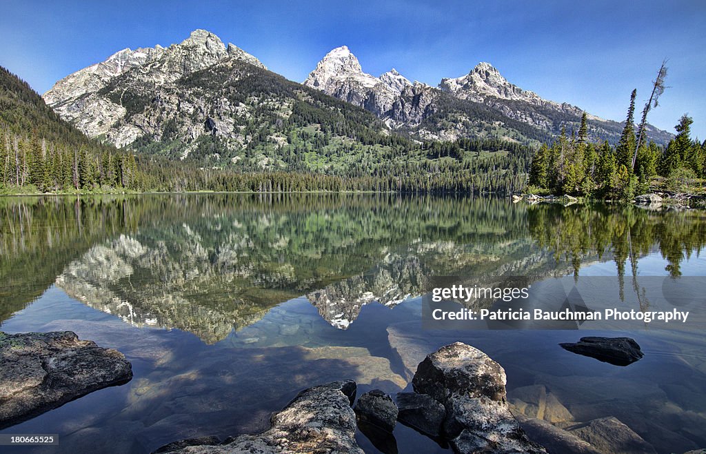 Taggart Lake reflection, Grand Teton National Park