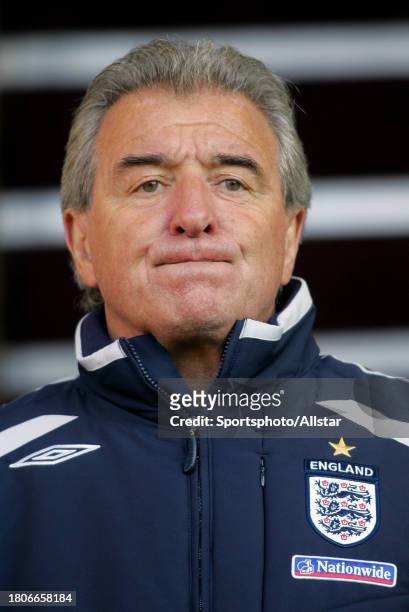 May 25: Terry Venables, England Coach during the international friendly match between England B and Albania at the Turf Moor on May 25, 2007 in...