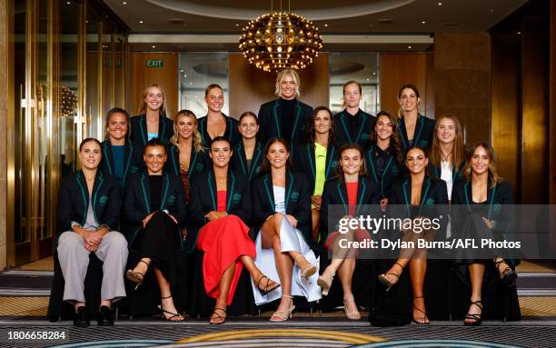 All Australian players Charlotte Thomas of the Eagles, Charlie Rowbottom of the Suns, Ally Morphett of the Swans, Eden Zanker of the Demons, Chloe...