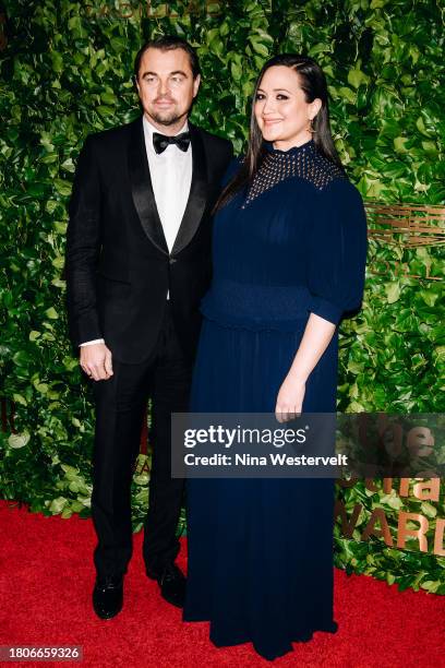 Leonardo DiCaprio and Lily Gladstone at the 33rd Annual Gotham Awards held at Cipriani Wall Street on November 27, 2023 in New York City.