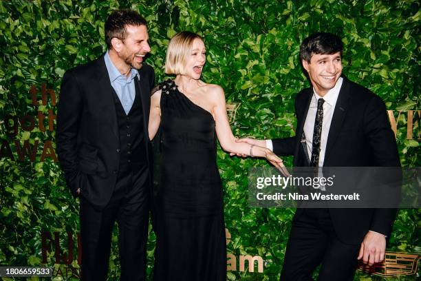 Bradley Cooper, Carey Mulligan and Gideon Glick at the 33rd Annual Gotham Awards held at Cipriani Wall Street on November 27, 2023 in New York City.