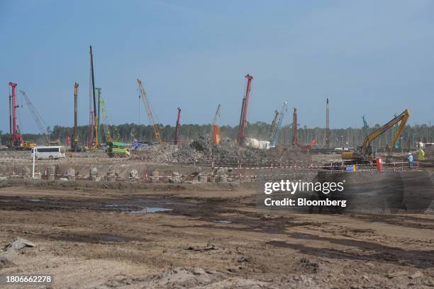 Construction at Kalimantan Industrial Park Indonesia in Bulungan Regency, North Kalimantan, Indonesia, on Friday, Oct. 20, 2023. Indonesia today has...