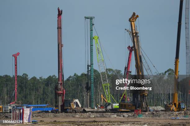 Construction at Kalimantan Industrial Park Indonesia in Bulungan Regency, North Kalimantan, Indonesia, on Friday, Oct. 20, 2023. Indonesia today has...