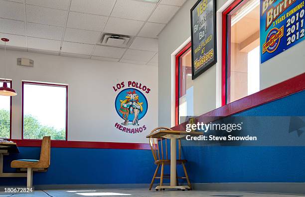 View of Twisters on August 31, 2013 in Albuquerque, New Mexico. Twisters served as Gustavo Fring's Los Pollos Hermanos restaurant in 'Breaking Bad',...