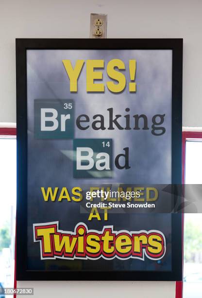View of Twisters on August 31, 2013 in Albuquerque, New Mexico. Twisters served as Gustavo Fring's Los Pollos Hermanos restaurant in 'Breaking Bad',...