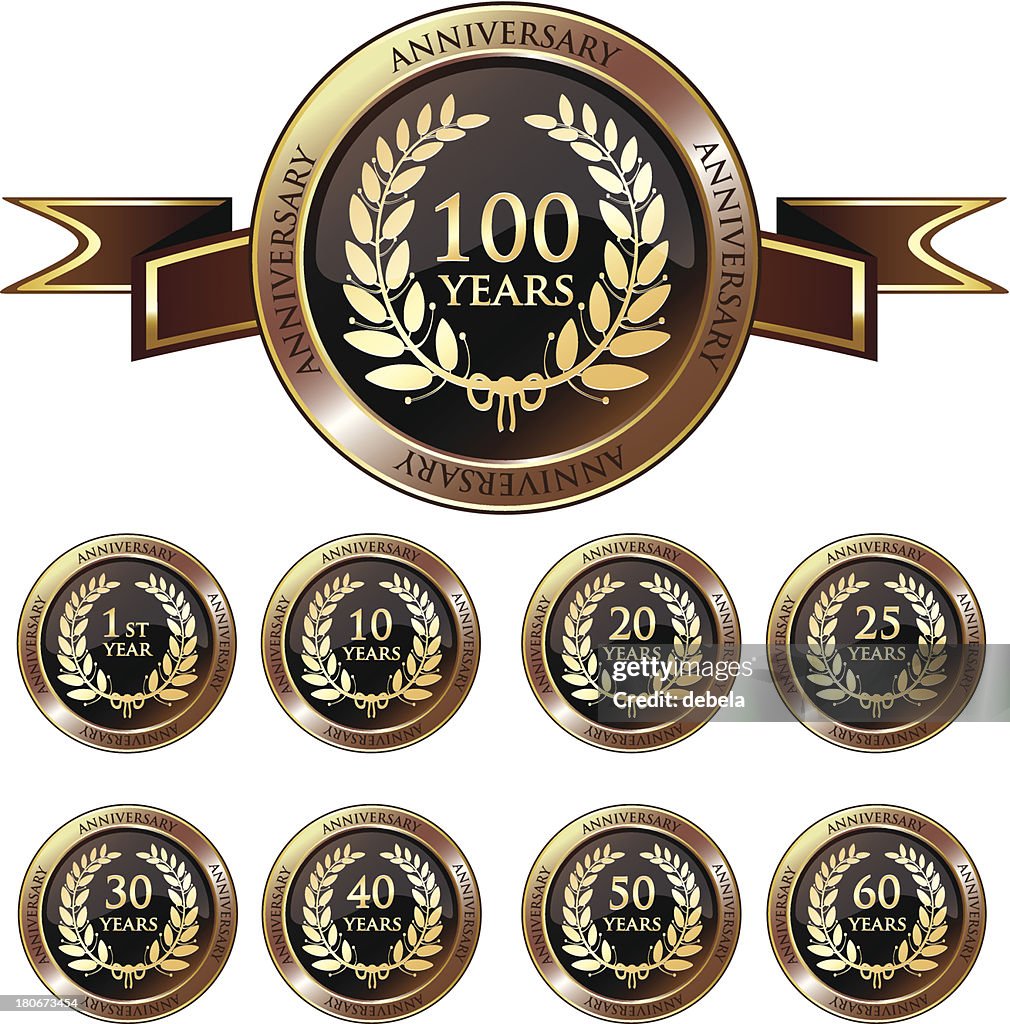 Anniversary Gold Badge Collection
