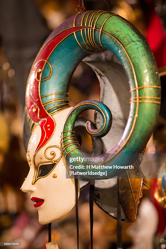 Harlequin carnival mask, Venice