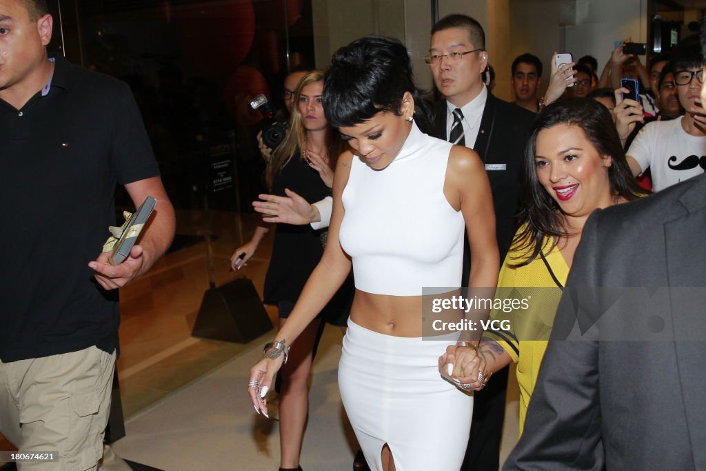 Rihanna Visits Hong Kong