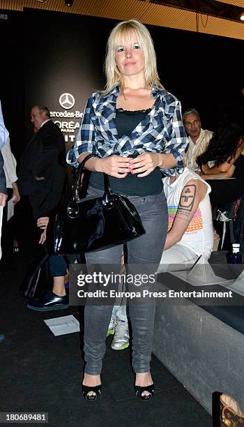 Lluvia Rojo attends a fashion show during the Mercedes Benz Fashion Week Madrid Spring/Summer 2014 on September 13, 2013 in Madrid, Spain.