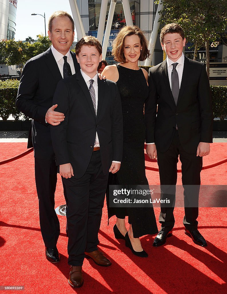 Richard Burke Joan Cusack Actress Joan Cusack, center right, Richard Burke, left, and sons... News Photo - Getty Images