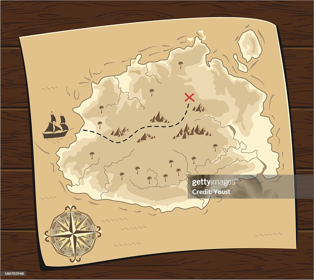 Pirates Treasure Map