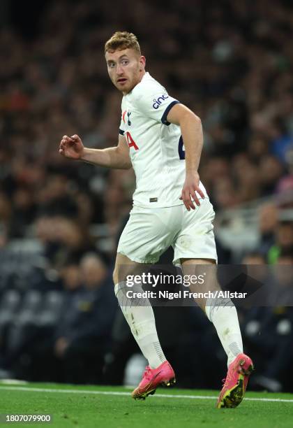 Dejan Kulusevski of Tottenham Hotspur running during the Premier League match between Tottenham Hotspur and Chelsea FC at Tottenham Hotspur Stadium...