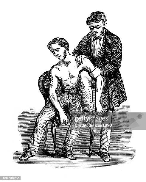dislocated schulter - verrenkung stock-grafiken, -clipart, -cartoons und -symbole