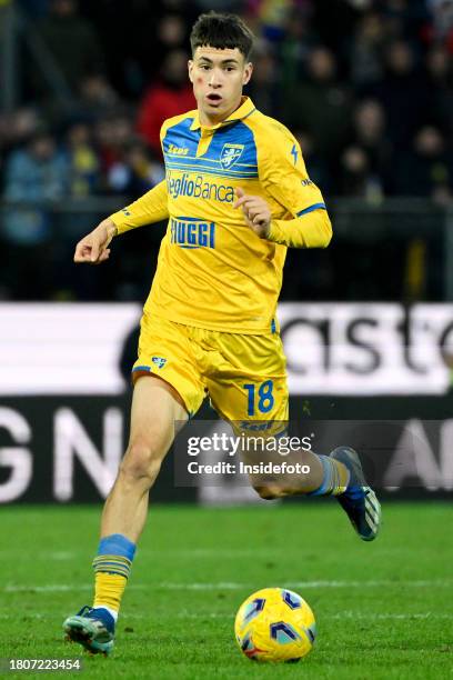 Matias Soule of Frosinone \in action during the Serie A football match between Frosinone Calcio and Genoa CFC. Frosinone won 2-1 over Genoa.