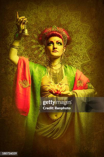 buddhist woman - buddhist goddess stock pictures, royalty-free photos & images