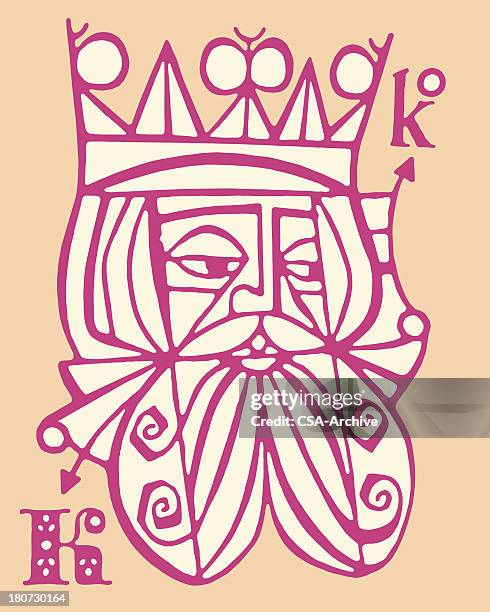 king card - king card stock illustrations