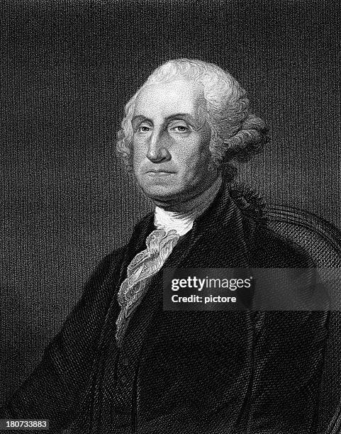 george washington,1st president of the united states - george washington stock illustrations