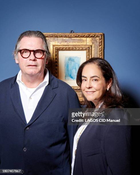 Pieter & Olga Dreesmann, à l'occasion de la vente de leur collection Picasso, Galerie Ward Moretti, Londres, le 08 octobre 2023