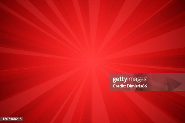 illustrazioni stock, clip art, cartoni animati e icone di tendenza di rosso sfondo di starburst - sfondo rosso