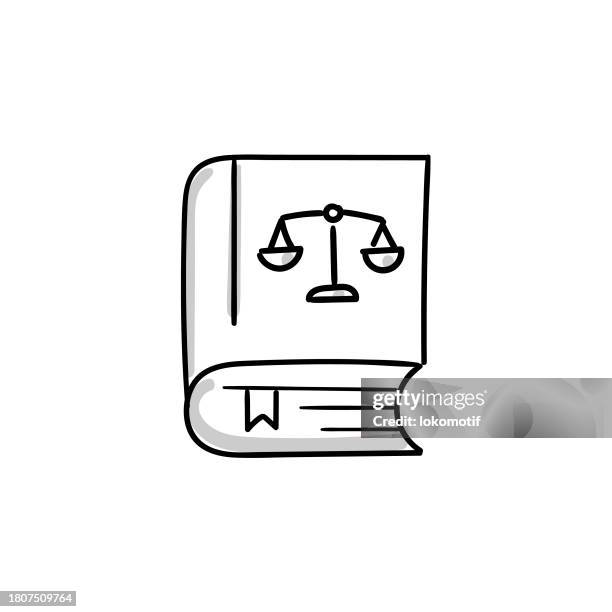 constitution sketchy doodle vector line icon with editable stroke. the icon is suitable for web design, mobile apps, ui, ux, and gui design. - constitution book stock illustrations