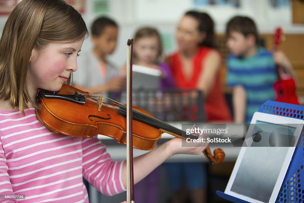 Girl Playing Violin