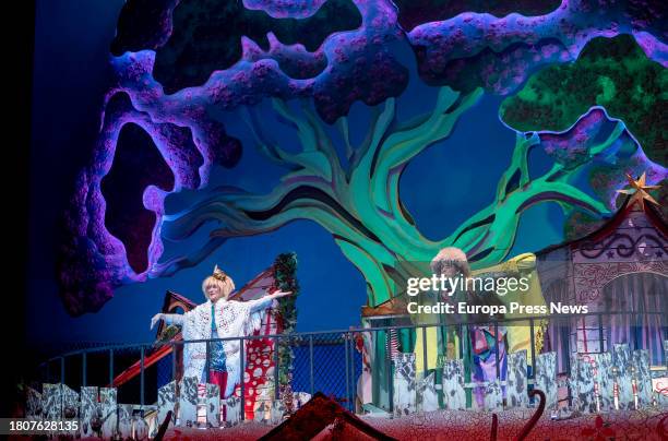 Dancers during the presentation of the magic of Circo Price at Christmas, at the Teatro Circo Price, on 22 November, 2023 in Madrid, Spain. The...