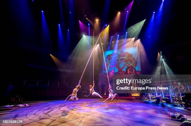 Dancers during the presentation of the magic of Circo Price at Christmas, at the Teatro Circo Price, on 22 November, 2023 in Madrid, Spain. The...