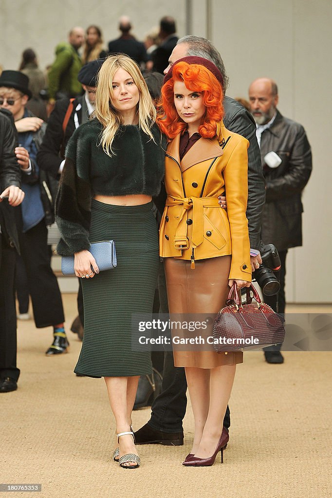 Burberry Prorsum - Arrivals: London Fashion Week SS14