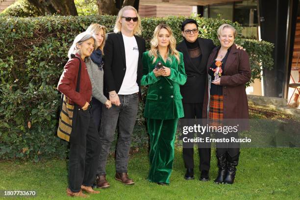 Sarah Cabras, Annita Romanelli, Tom Angell, Carolina Crescentini, Federica Maggio and Erica Angell attend the photocall for the movie "Il Cercasuoni"...