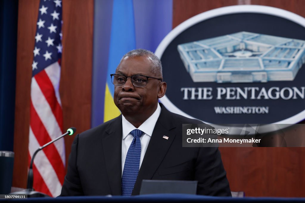 Defense Secretary Austin Delivers Remarks At Ukraine Defense Contact Group Meeting