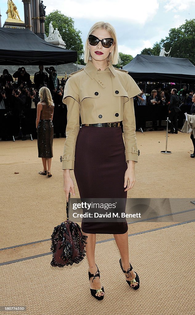 Burberry Prorsum - Arrivals: London Fashion Week SS14