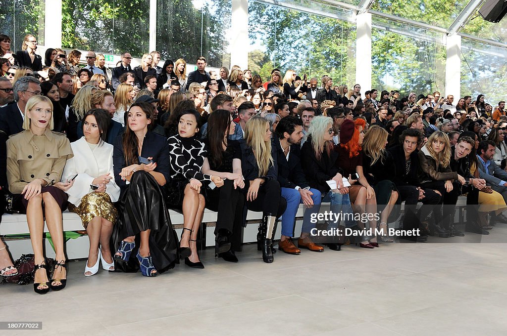 Burberry Prorsum - Front Row & Backstage: London Fashion Week SS14