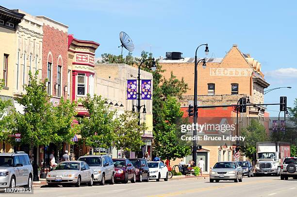 main street usa - dekalb stock pictures, royalty-free photos & images