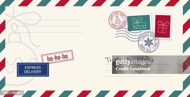Santa Postmark Wth Lattude North Pole Ho Ho Ho Rubber Stamp P125...