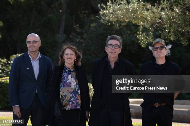 The creators of the series 'Poquita fe', Pepon Montero and Juan Maidagan during the reception of the Mayor of Barcelona to the winners of the Premios...