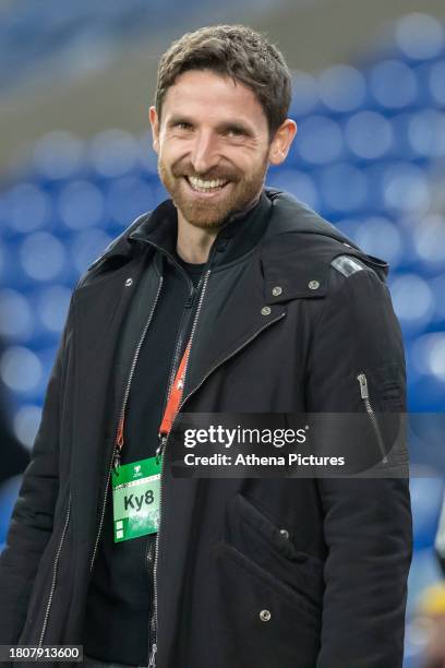 Joe Allen of Wales during the Group D - UEFA EURO 2024 European Qualifiers match between Wales and Turkey at the Cardiff City Stadium on November 21,...