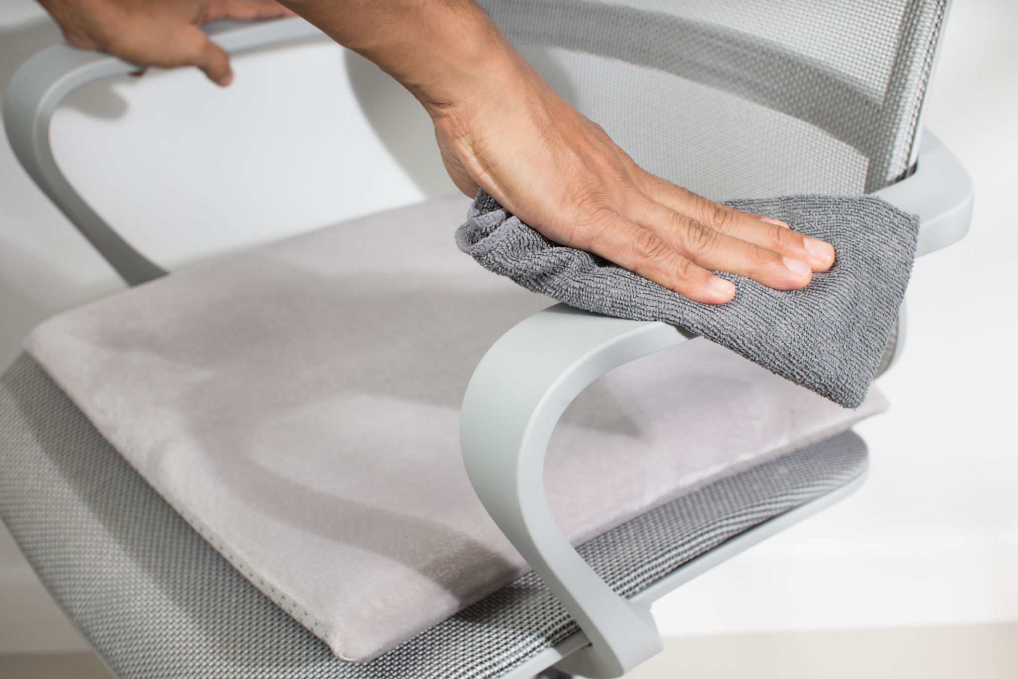 cleaning office chair